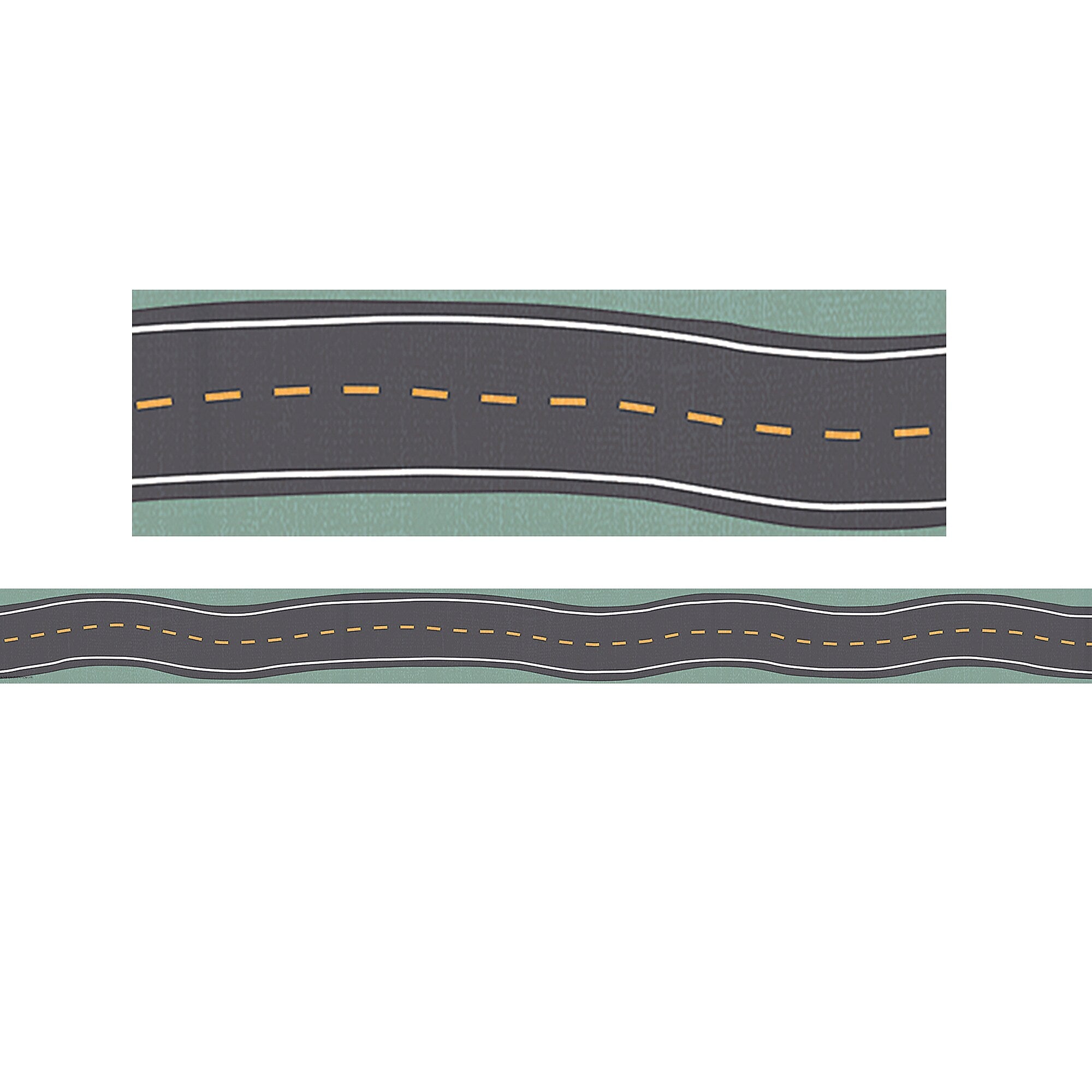 Teacher Created Resources Straight Border Trim, 3" x 2.92', Road Trip, 12/Pack, 6 Packs/Bundle (TCR9241-6)