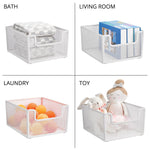 mDesign Steel Organizer, Matte White (26092)