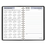 2026 AT-A-GLANCE DayMinder 5" x 8" Daily Planner, Faux Leather Cover, Black (SK46-00-26)