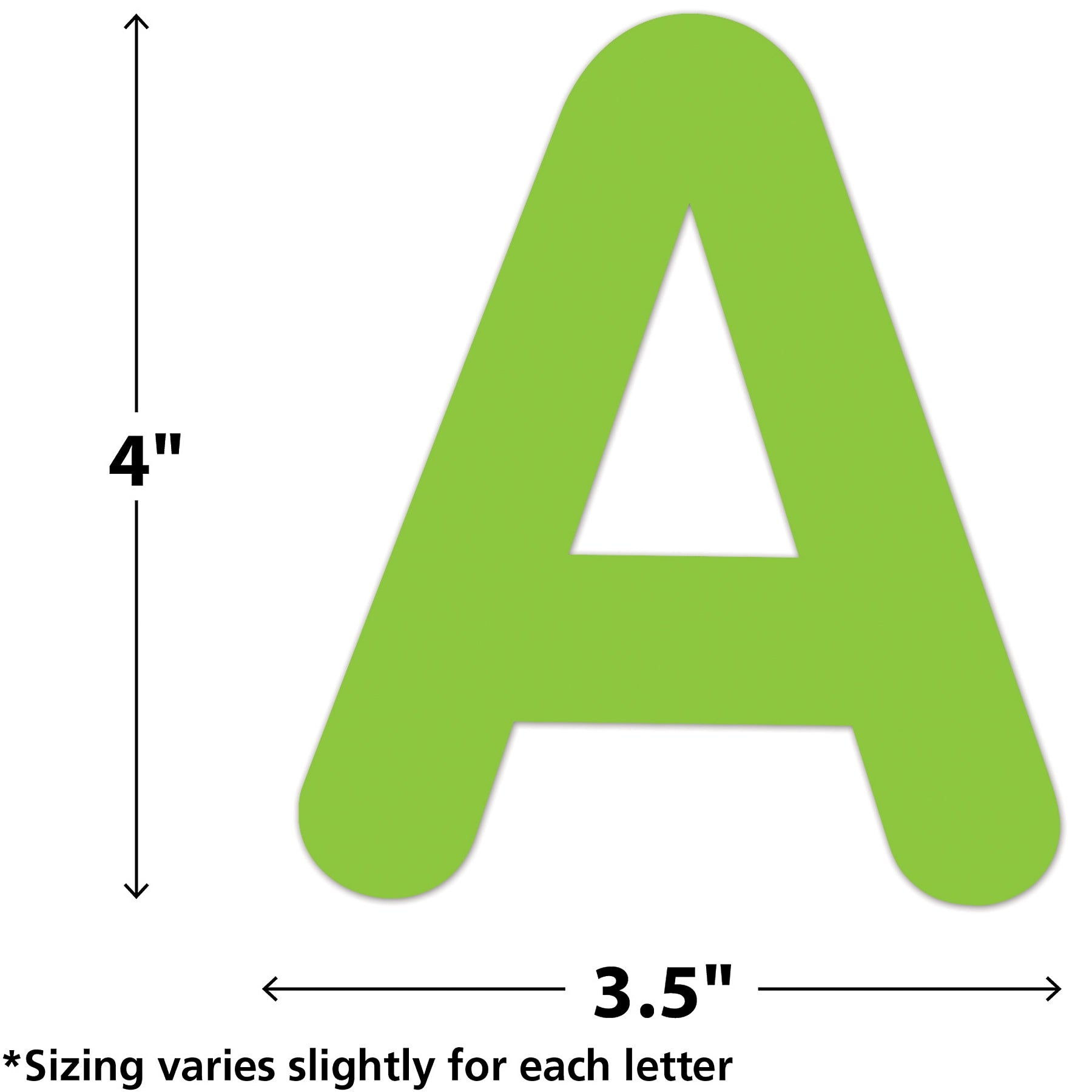 Teacher Created Resources Brights 4" Self-Adhesive Letters and Numbers, Multicolored, 108/Pack (TCR9651)