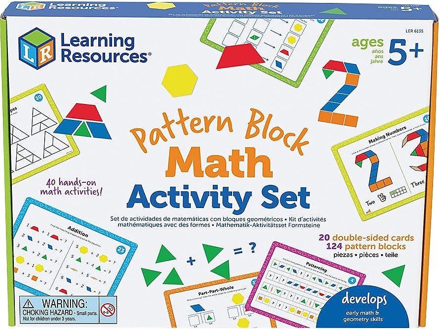 Learning Resources Pattern Block Math Activity Set (LER6135)