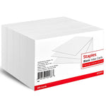 Staples 3" x 5" Index Cards, Blank, White, 500/Pack (TR51010)