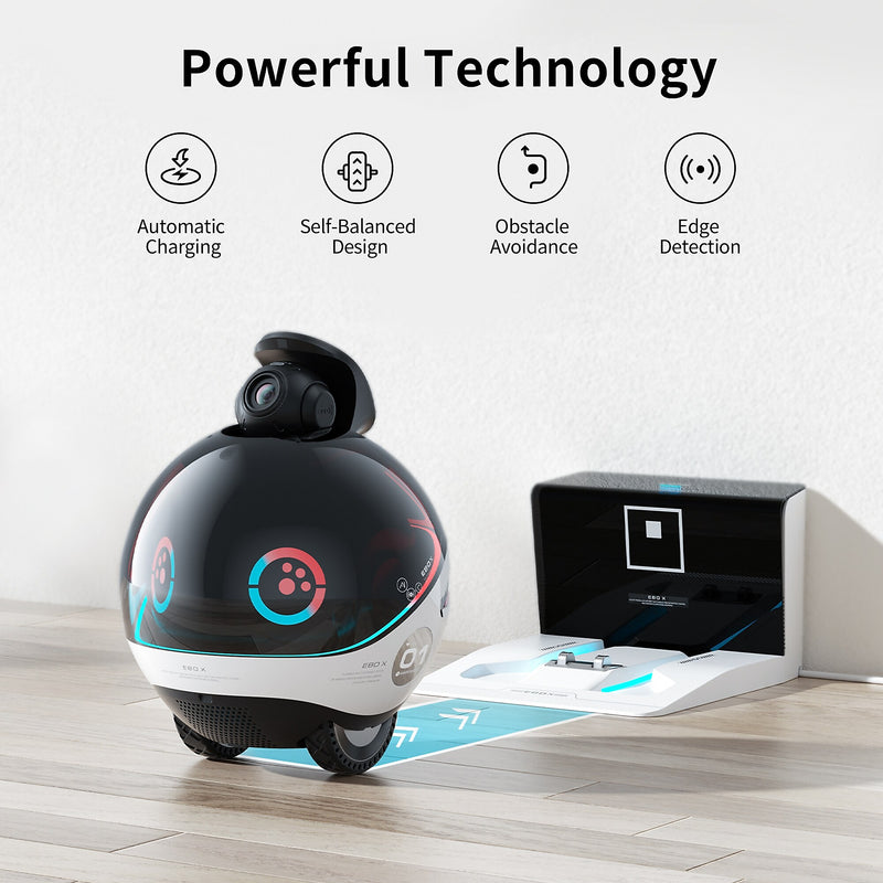 Enabot EBO X Home Robot, Black (EBO X)
