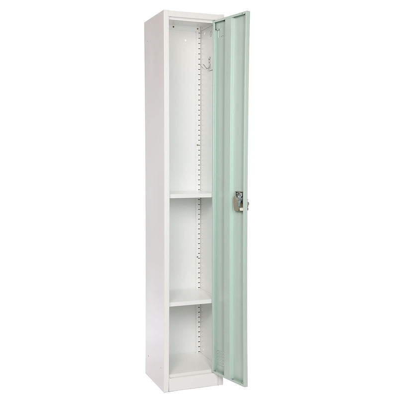 AdirOffice 72" Single Tier Misty Green Storage Locker (ADI629-201-MGRN)