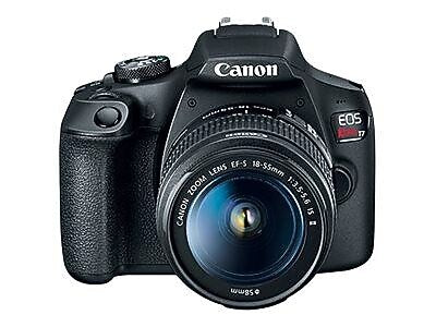 Canon EOS Rebel T7 24.1 Megapixels Digital Camera, 3X Optical Zoom, Black (2727C002)