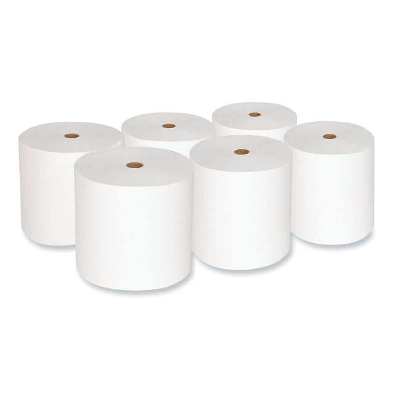 Morcon Tissue Valay Proprietary Roll Towels, 1-Ply, 7" x 800 ft, White, 6 Rolls/Carton