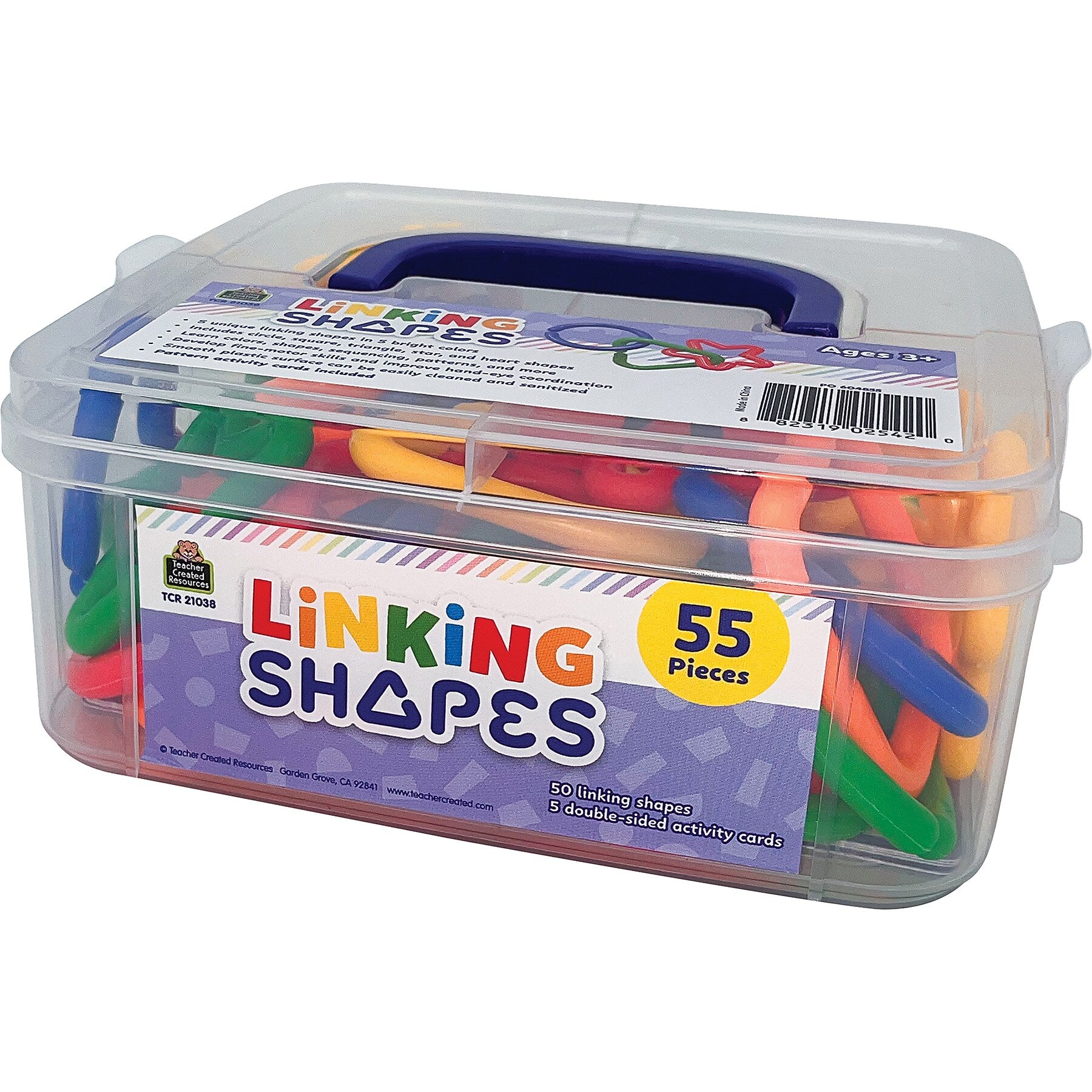 Teacher Created Resources Linking Shapes, 55 Pieces/Set (TCR21038)