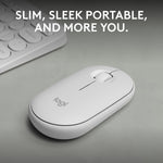 Logitech Pebble 2 M350s Wireless Ambidextrous Optical Mouse, Tonal White (910-007022)