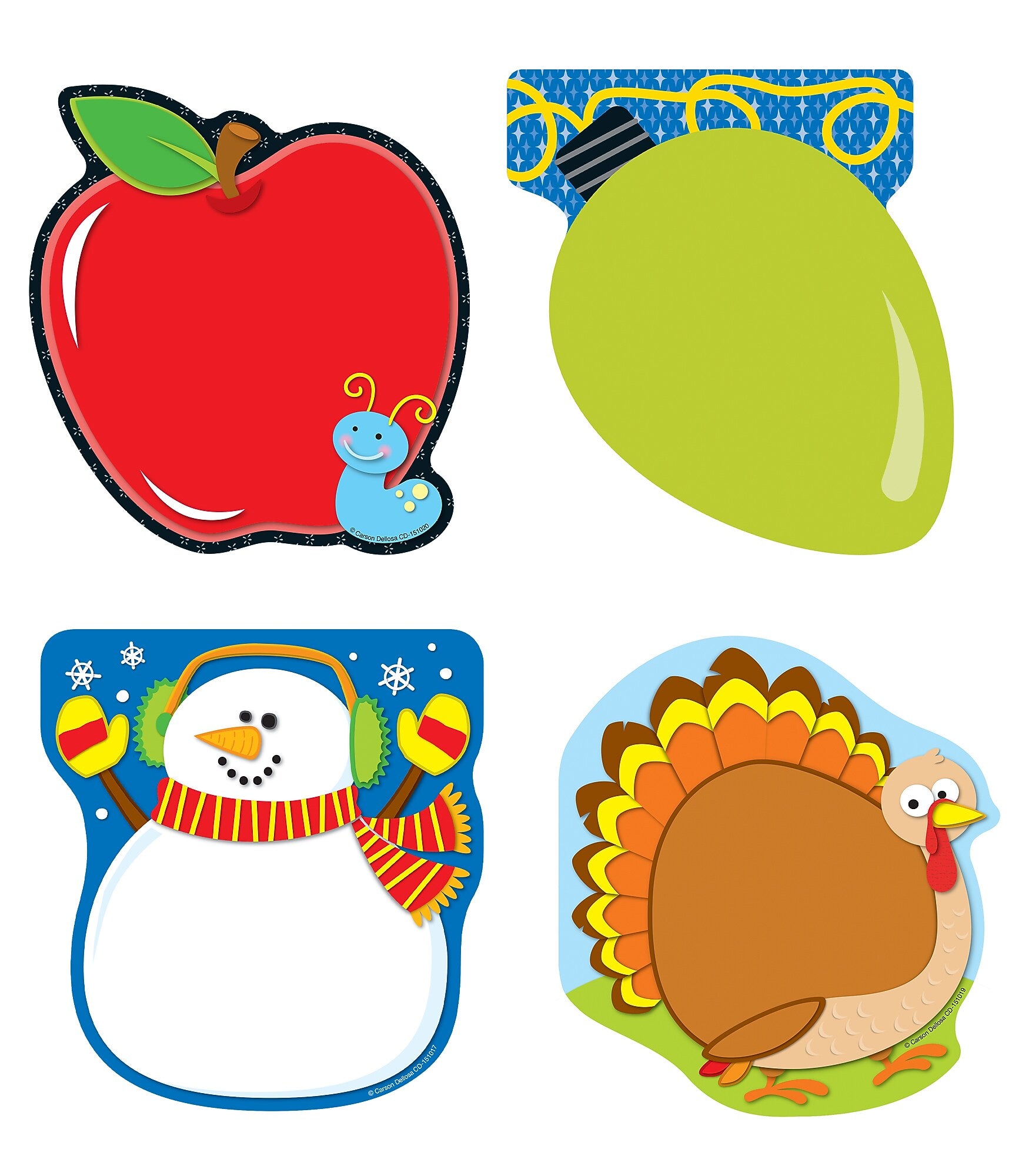 Carson-Dellosa Holidays Notepad Set, Multicolored (145397)