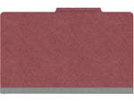 Medical Arts Press Pressboard Classification Folder, 2 Dividers, 2" Expansion, Legal Size, Dark Red, 10/Box (DV-T52-26-3ARD)