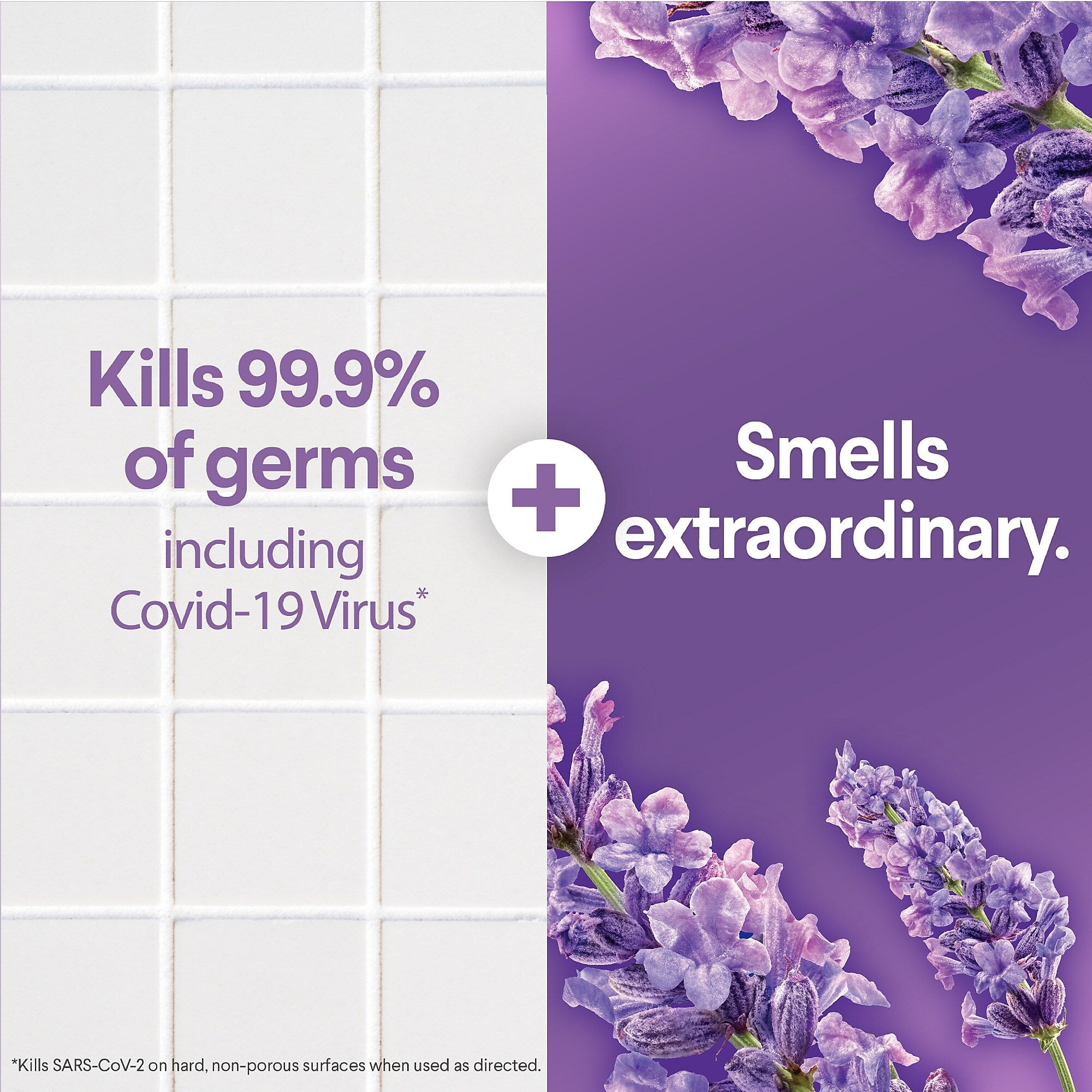 Clorox Scentiva Disinfecting Multi-Surface Cleaner Spray Bottle, Lavender and Jasmine, 32 fl. oz. (31387)