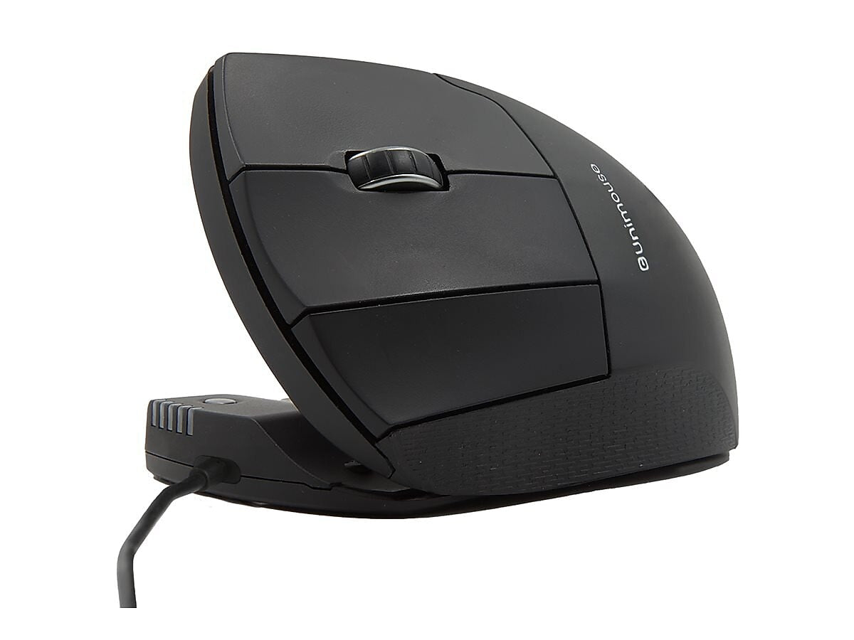 Contour Design Unimouse Ergonomic Vertical Left Handed Optical USB Mouse, Black (CDUMBK21002)