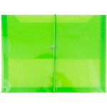 JAM Paper Premium Plastic Document File, Letter, Lime Green, 3/Pack (218E25LIBX3)