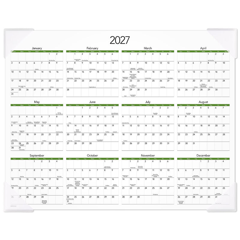 2026 AT-A-GLANCE Puppies 21.75" x 17" Monthly Desk Pad Calendar (DMD166-32-26)