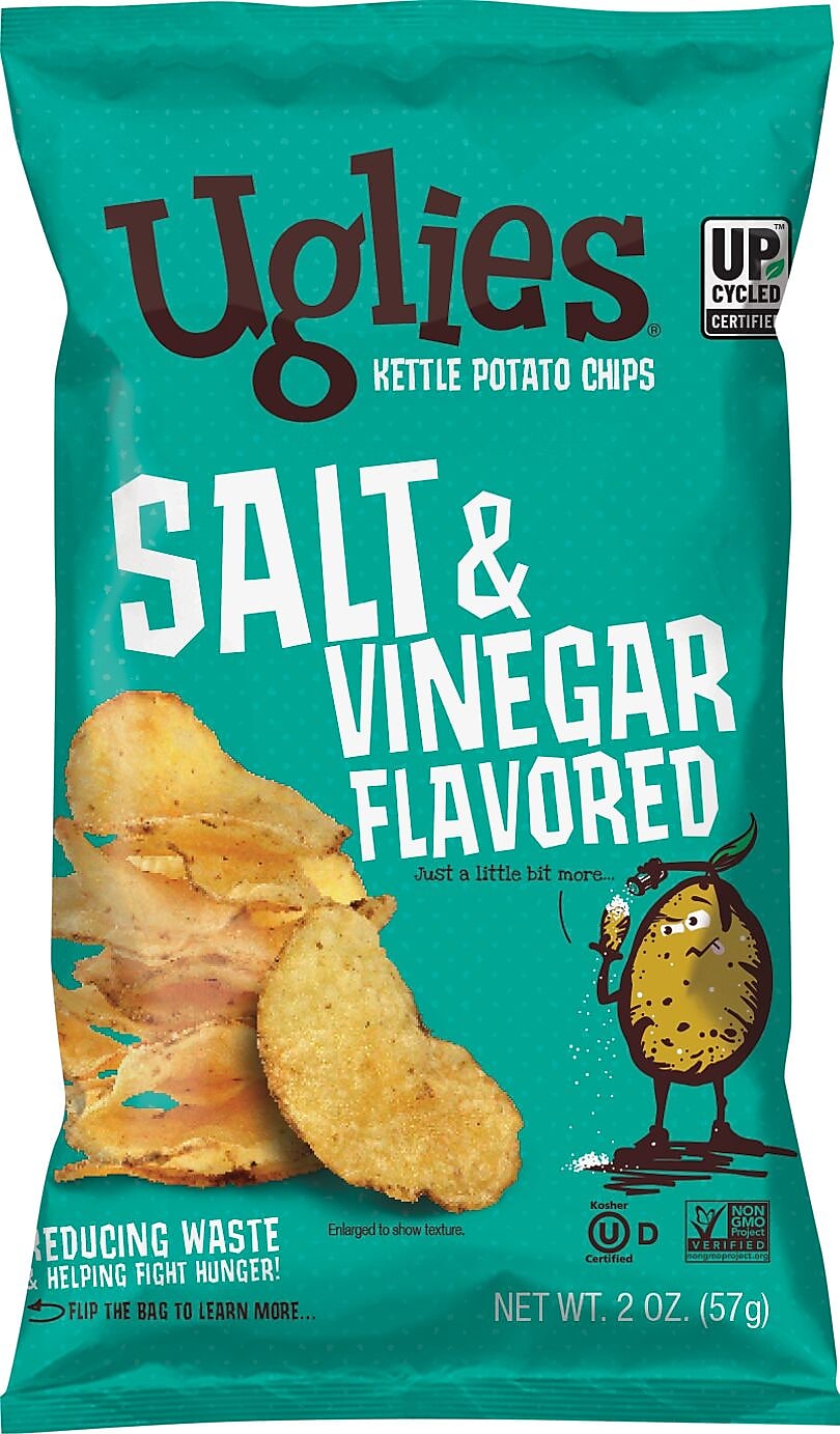 Uglies Gluten-Free Salt & Vinegar Kettle Potato Chips, 2 oz., 24 Bags/Carton (26104)
