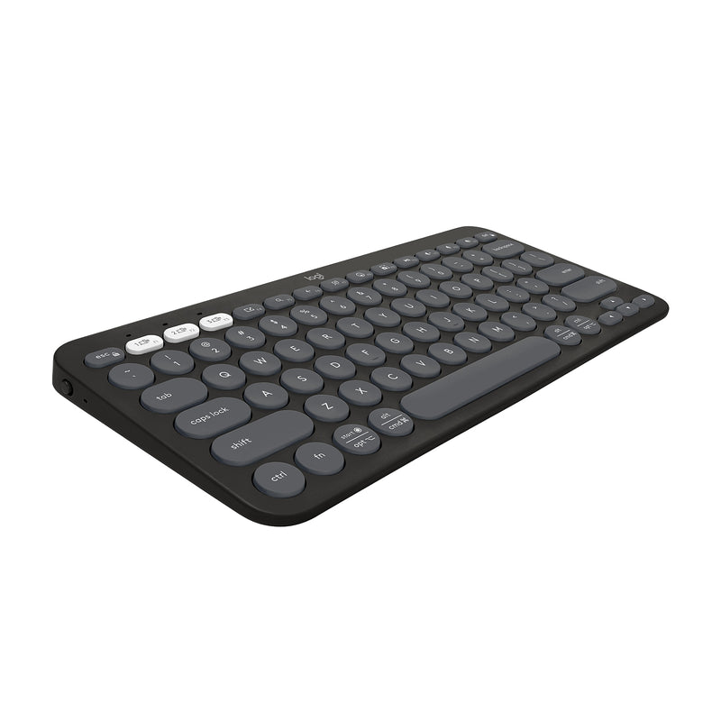 Logitech Pebble Keys 2 K380S Wireless Ergonomic Keyboard, Black (920-011775)