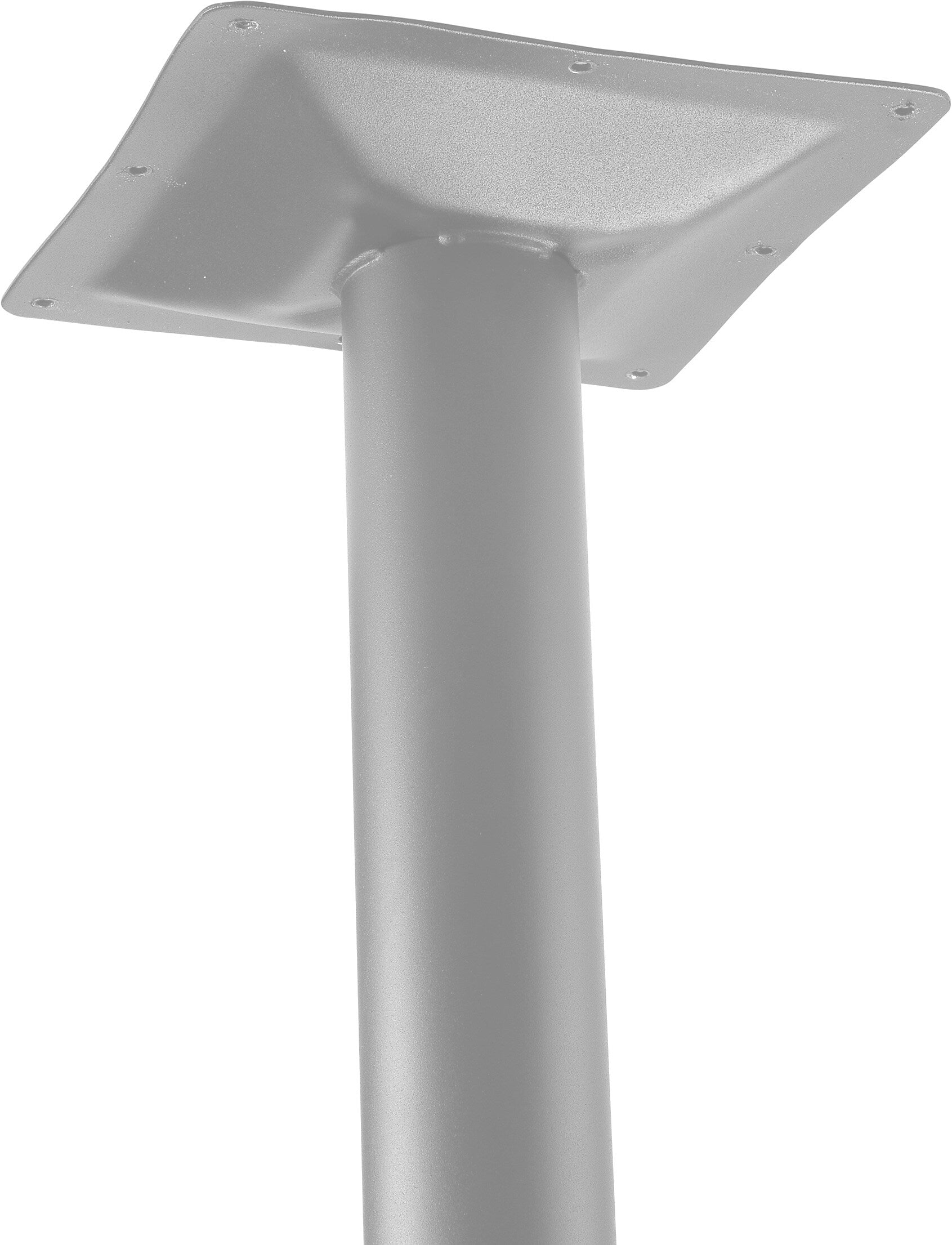 NPS CT Series 36" Round 42" Height Cafe Table, Round Base, Grey Frame/Mahogany Top (CTG13636RBPBTMMY)