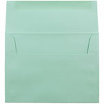 JAM Paper A6 Booklet Envelope 4 3/4" x 6 1/2", Aqua Blue, 100/Pack (157460d)