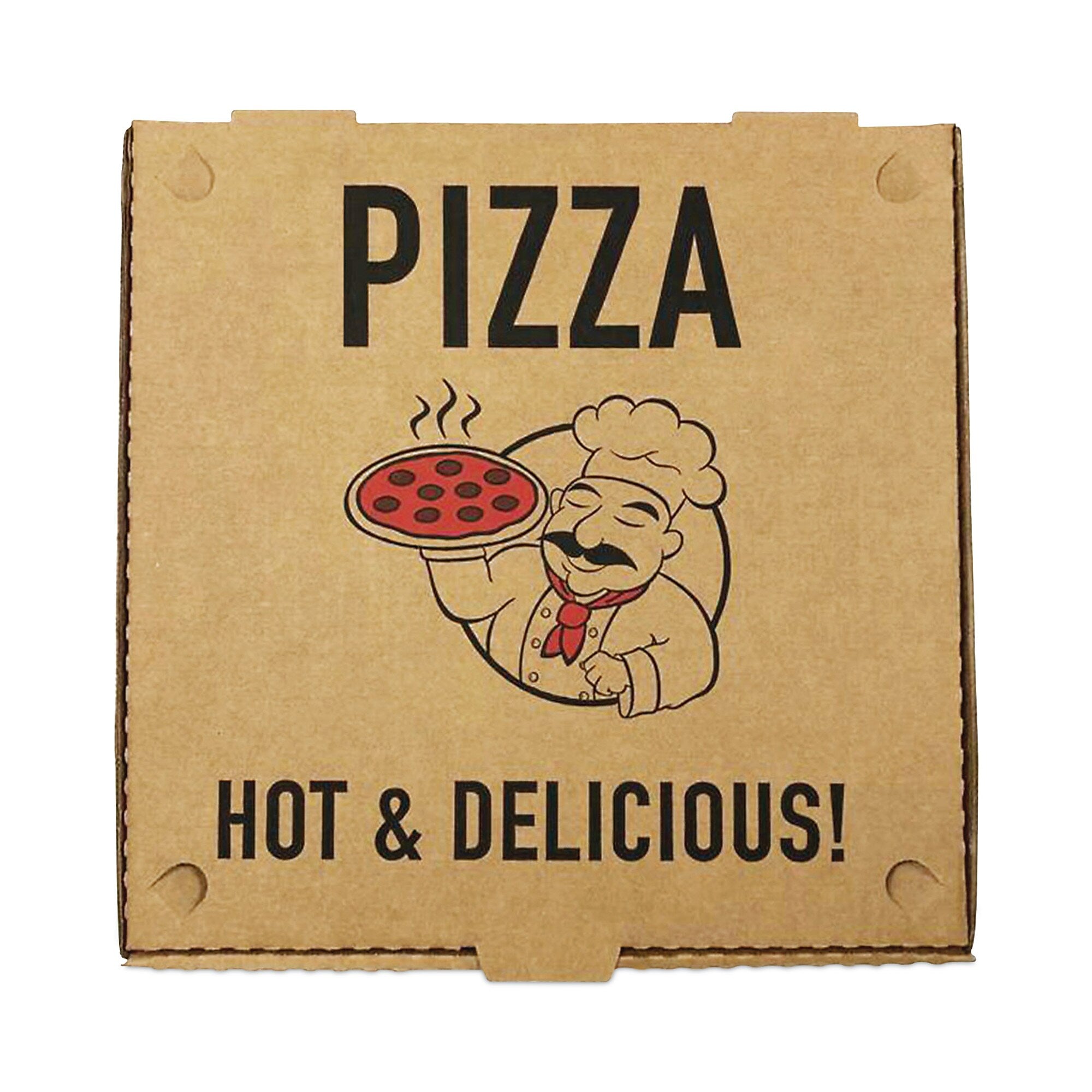 BluTable Pizza Boxes, 12 x 12 x 2, Kraft, Paper, 50/Pack