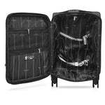 TUCCI 20" Hardside Carry-On Suitcase, 4-Wheeled Spinner, TSA Checkpoint Friendly, Charcoal (T0473-20in-CHL)