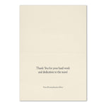 "Formal Thank You" Card w/ Gold Lined Ecru Envelope, 50/BX