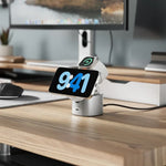 ALOGIC PowerPod 4-in-1 Magsafe Charging Stand, 30W, White (AL41WCPO-WH)