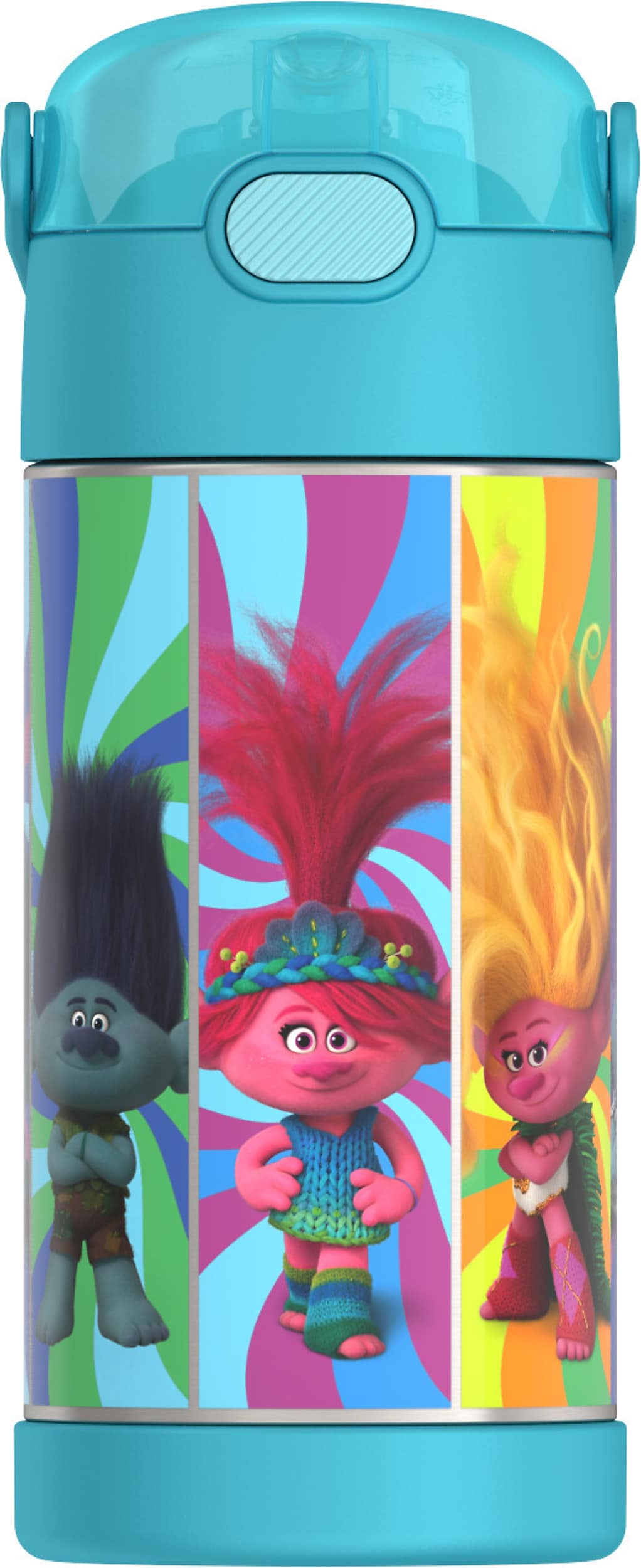Thermos FUNtainer Trolls Stainless Steel Vacuum Insulated Water Bottle, 12 oz. (EAF4104TRO6)