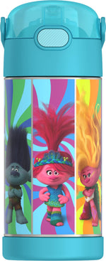 Thermos FUNtainer Trolls Stainless Steel Vacuum Insulated Water Bottle, 12 oz. (EAF4104TRO6)