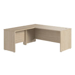Bush Business Furniture Studio C 72"W L Shaped Desk with Return, Natural Elm (STC049NE)