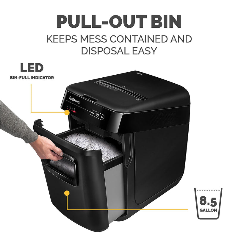 Fellowes AutoMax 200M 200 Sheet Micro-Cut Personal Shredder (4656201)