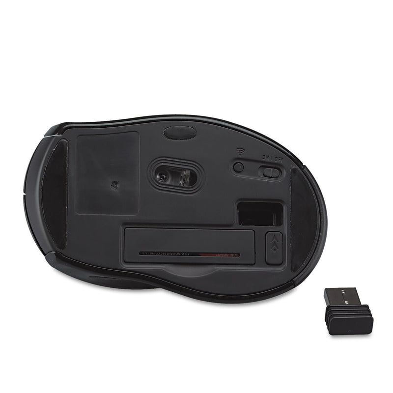 Innovera Wireless Ambidextrous Optical USB Mouse, Gray/Black (IVR61025)