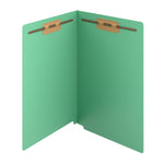 Staples Reinforced Classification Folder, 3/4" Expansion, Letter Size, Green, 50/Pack (ST62735)