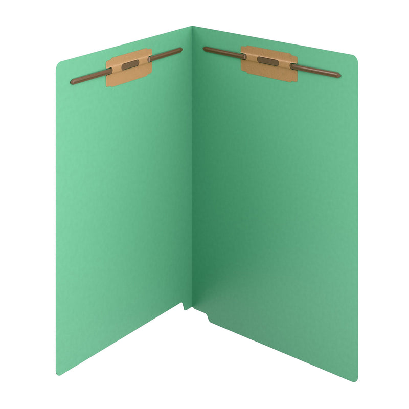 Staples Reinforced Classification Folder, 3/4" Expansion, Letter Size, Green, 50/Pack (ST62735)