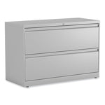Alera 2-Drawer Lateral File Cabinet, Letter/Legal Size, 42" x 18.63" x 28", Light Gray (ALEHLF4229LG)