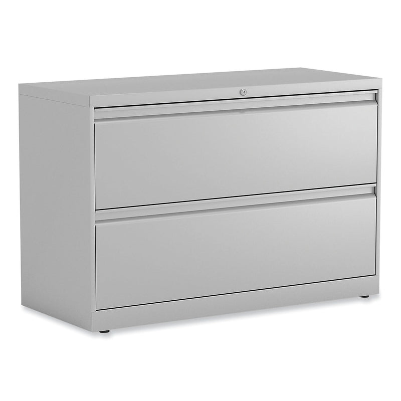 Alera 2-Drawer Lateral File Cabinet, Letter/Legal Size, 42" x 18.63" x 28", Light Gray (ALEHLF4229LG)