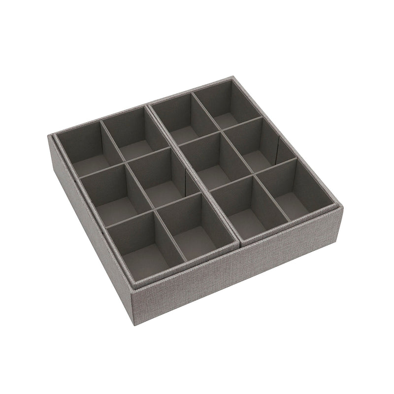 Household Essentials Drawer Organizers, Gray, 3/Pack (750-1)