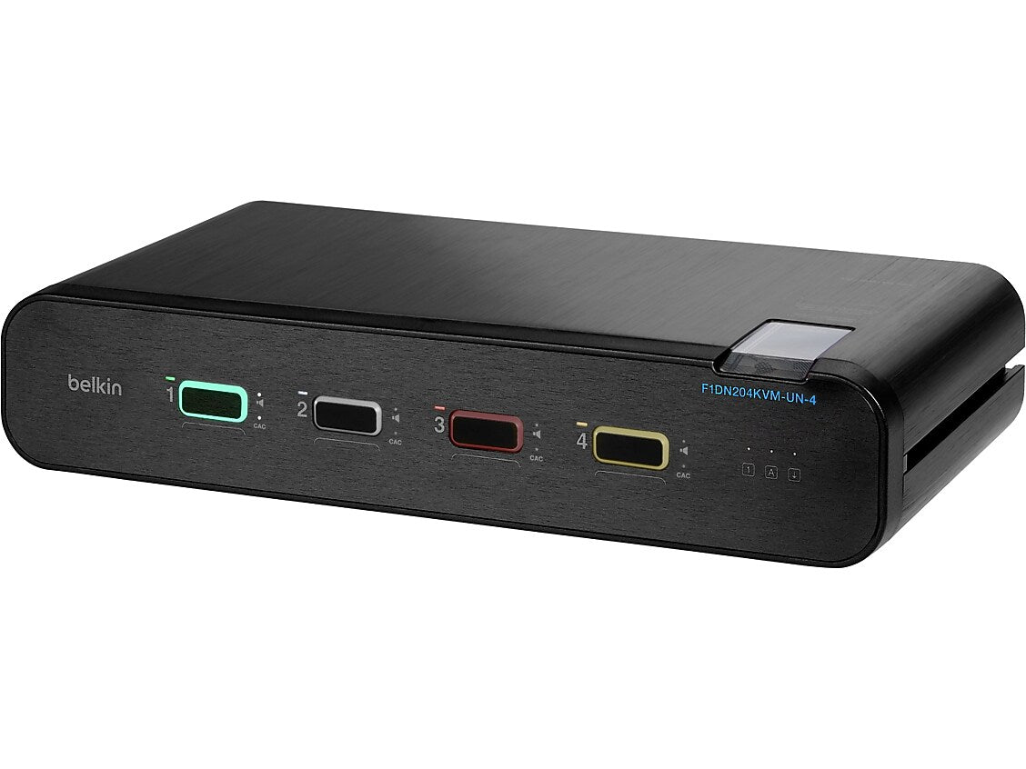 Belkin Universal 2nd Gen F1DN204KVM-UN-4 USB DisplayPort HDMI 4-Port KVM Switch