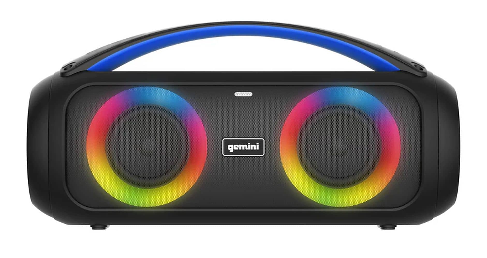 Gemini Sound 50W Bluetooth Speaker Portable Wireless IPX5 Waterproof Speaker with FM Radio, LED Party Light - Black (GGO-230L)