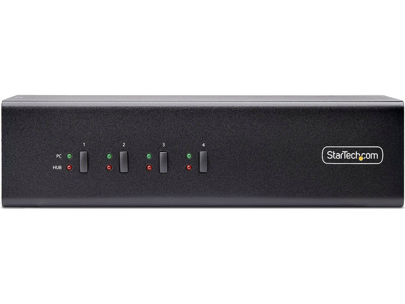 StarTech P4DD46A2-KVM-SWITCH USB DisplayPort 4-Port Dual-Monitor KVM Switch