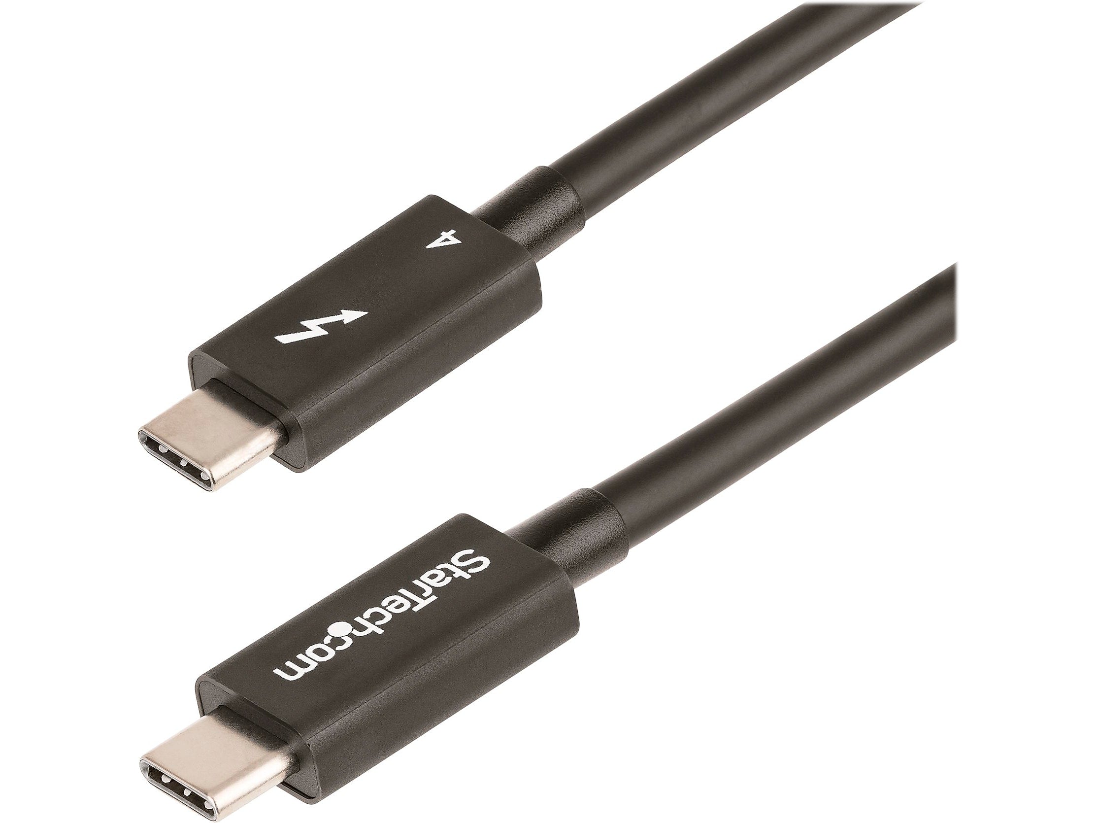 StarTech 1.6' Thunderbolt 4 Cable, Black (TBLT4MM50CM)