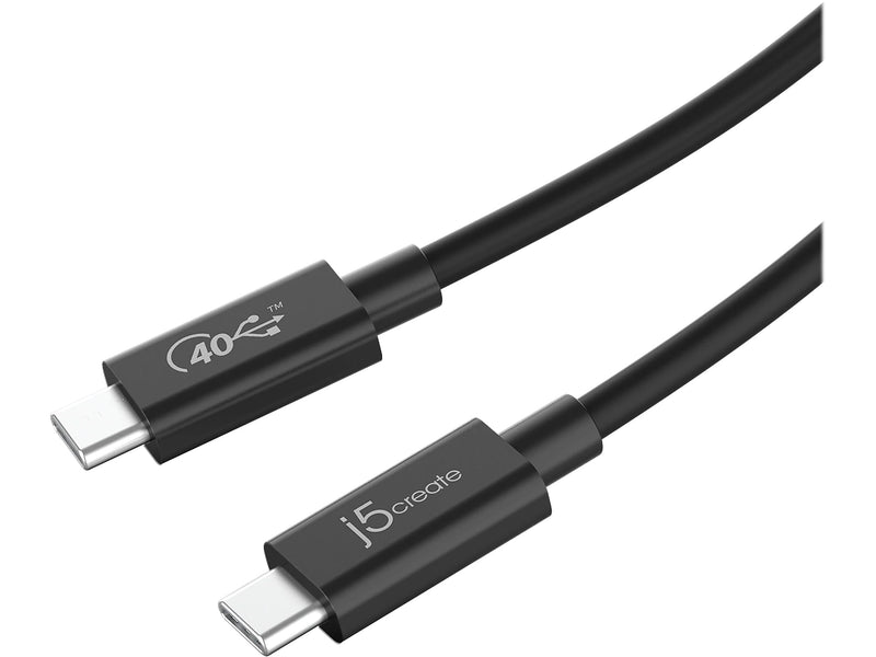 j5create 2.6' USB C to USB C Power Cable, Male to Male, Black (JUC28L08)
