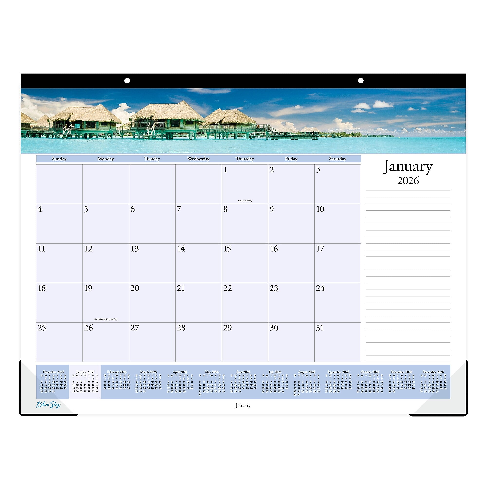 2026 Blue Sky Islands 22" x 17" Monthly Desk Calendar (117891-26)