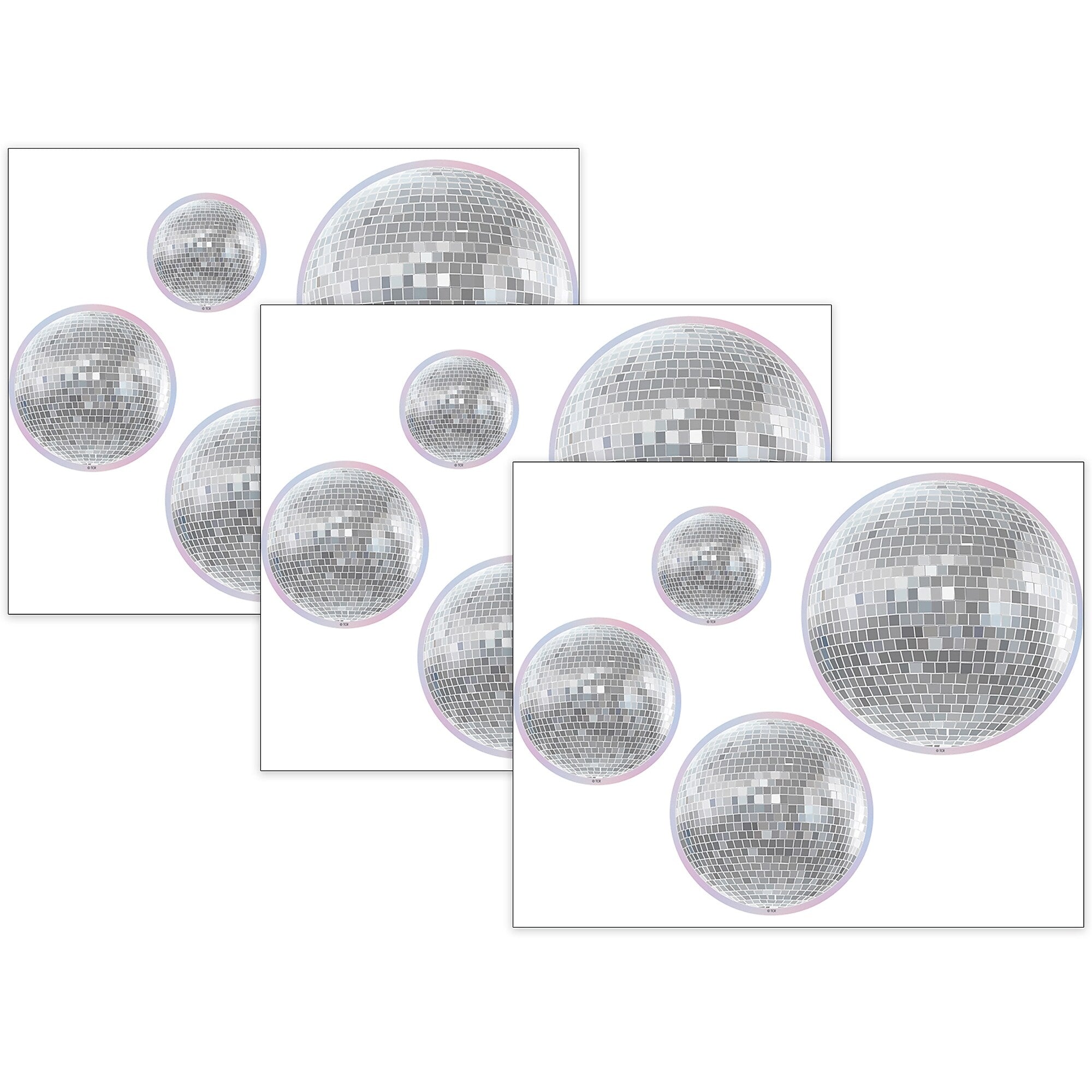 Teacher Created Resources Disco Balls Accents, 60/Pack, 3 Packs/Bundle (TCR6980-3)
