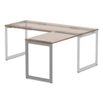 Alera Open Office Series Fully Adjustable O-Leg Return Base, Silver (ALELSRT24GR)