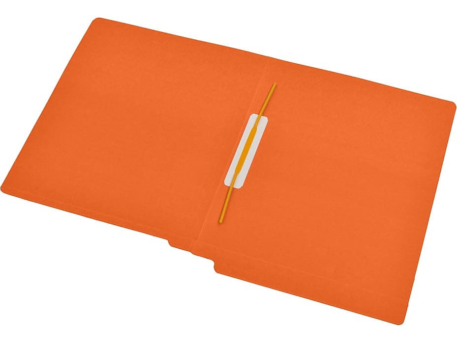 Medical Arts Press Reinforced End Tab File Folder, Straight Cut, Letter-Size, Orange, 50/Box (S-09167-ORG)
