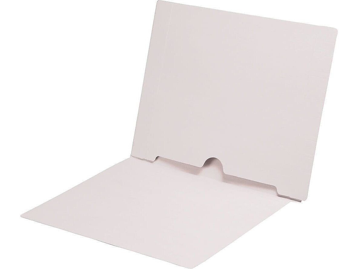 Medical Arts Press End Tab File Folder, Straight Cut, Letter-Size, White, 50/Box (S-09017-WHT)