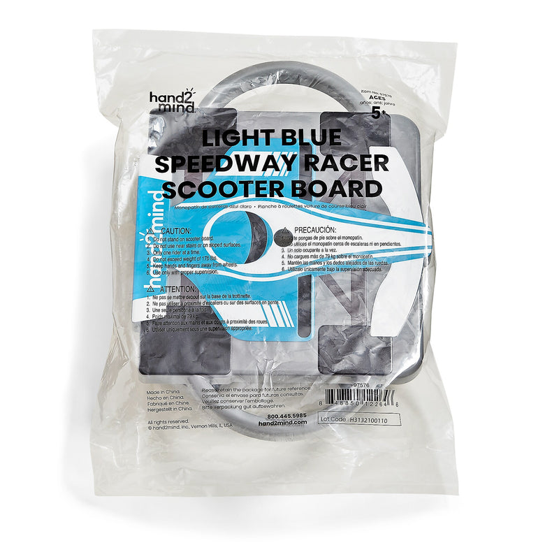 hand2mind Speedway Racer Scooter Board, Multicolored (97576)