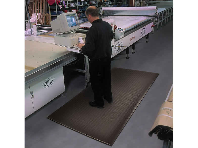 Notrax Airug Anti-Fatigue Mat, 60" x 36", Black (410S0535BL)