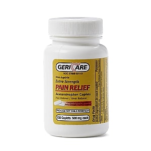 Acetaminophen Extra Strength Caplets, 100 Caplets/Bottle (OTCS0691C2)
