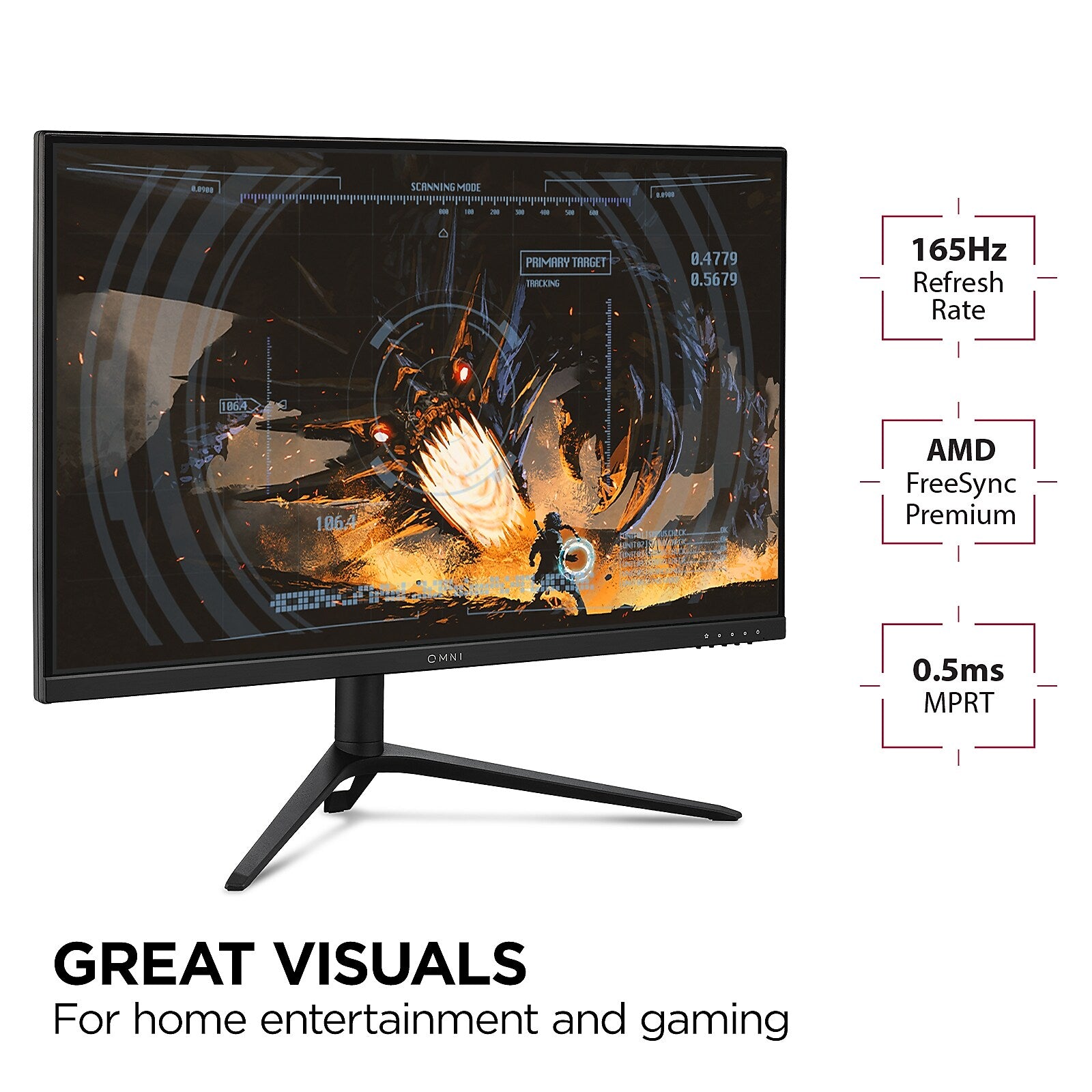 ViewSonic 27" 180Hz LCD Gaming Monitor, Black (VX2728J-2K)